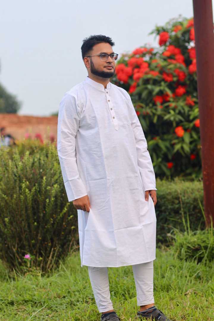 কুমিল্লার,খাদি,সুতি,সাদা,পান্জাবি