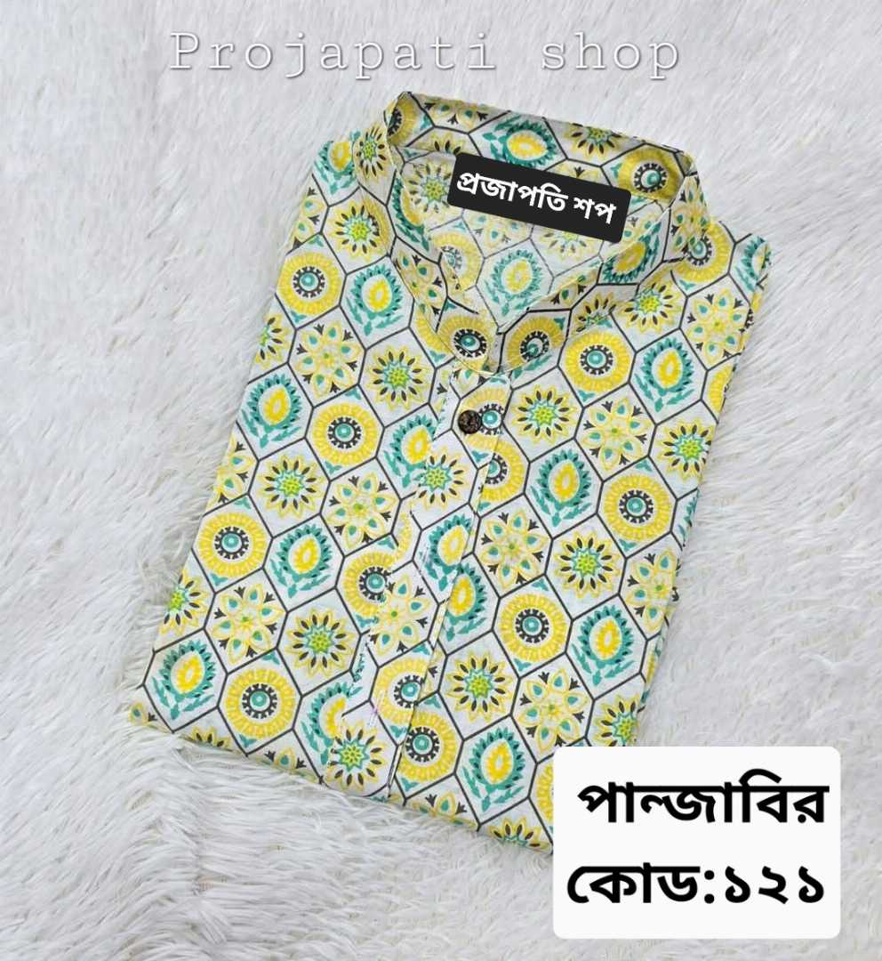 প্রিমিয়াম,আড়ং,কটন,প্রিন্টের,পান্জাবি