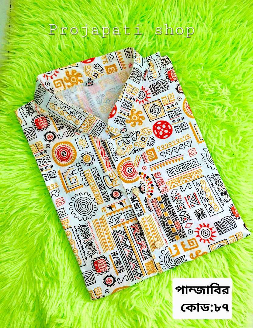 প্রিমিয়াম,আড়ং,কটন,প্রিন্টের,পান্জাবি