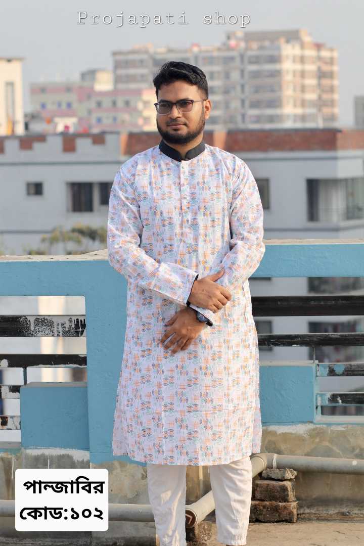 প্রিমিয়াম,আড়ং,কটন,প্রিন্টের,পান্জাবি