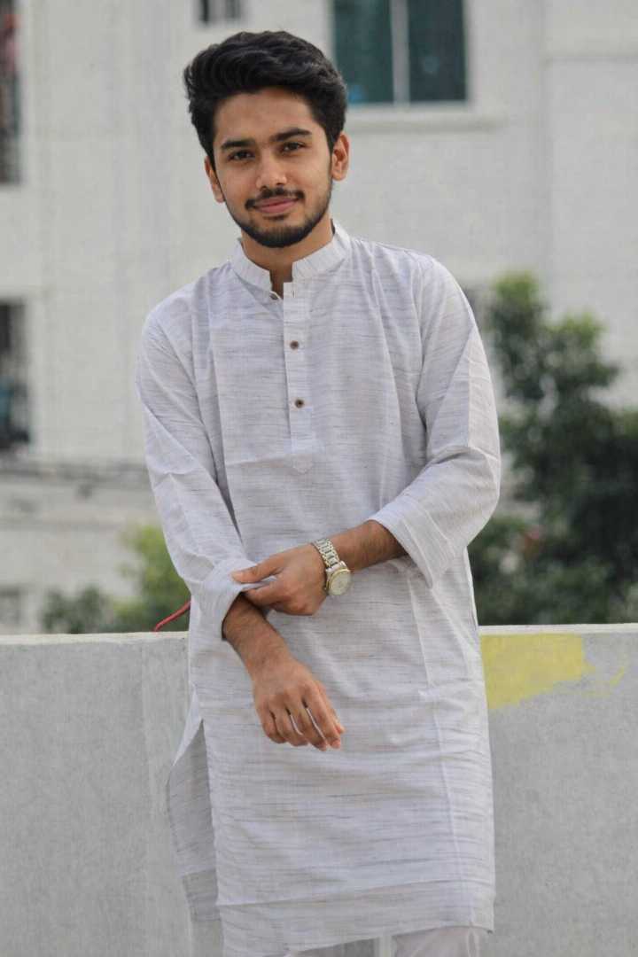 খাদি,সাদা,ঝর্ণা,সুতি,পান্জাবি,,কোড:110