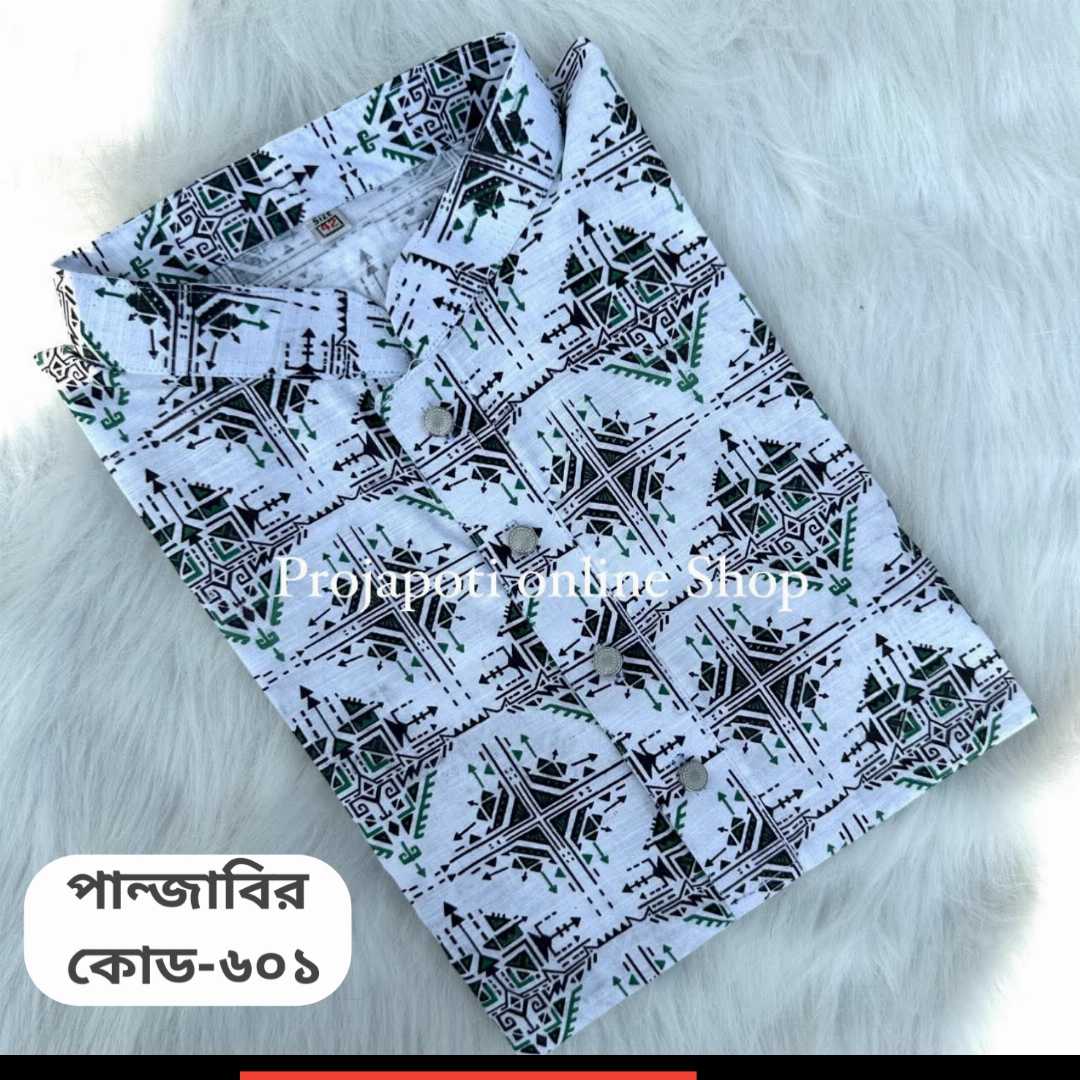 প্রিমিয়াম,কটন,প্রিন্টের,পাঞ্জাবি,কোড:175