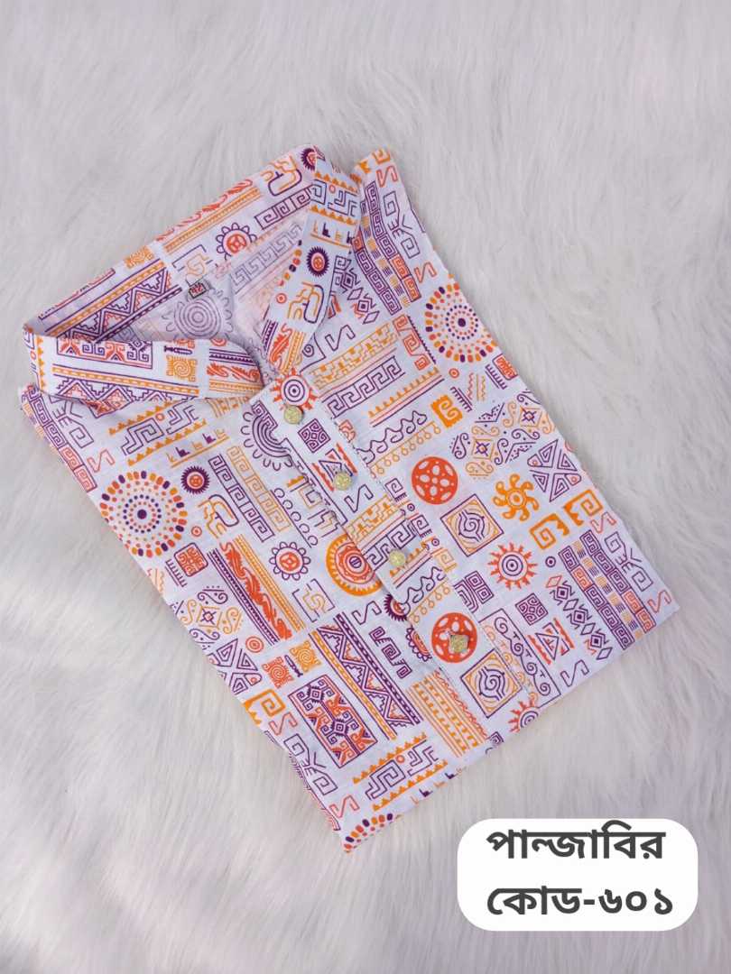 প্রিমিয়াম,কটন,প্রিন্টের,পাঞ্জাবি,কোড:602