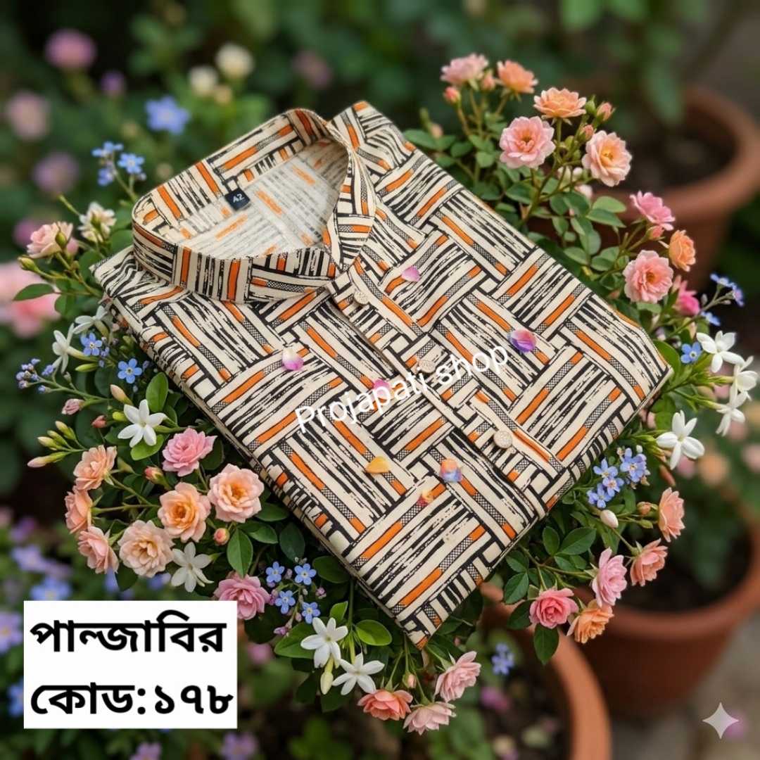 প্রিমিয়াম,আড়ং,কটন,প্রিন্টের,পাঞ্জাবি,কোড:178